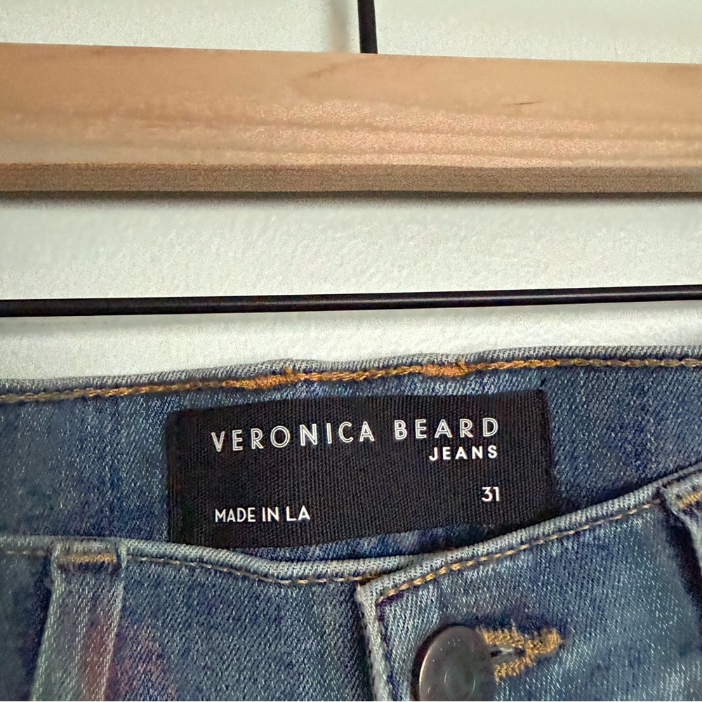 Veronica Beard Debbie Skinny High Rise Blue Jeans - Picture 4 of 6